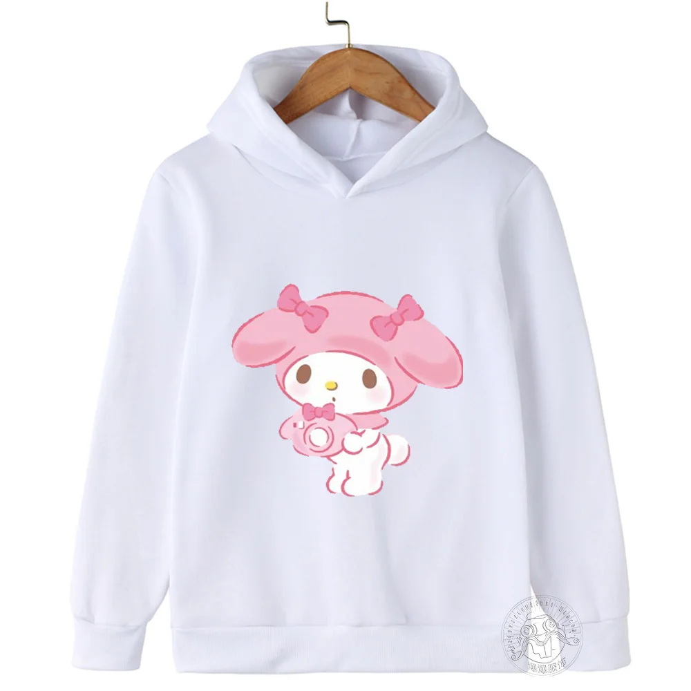 Spring/Fall 2024 Cartoon printed Graffiti Cute style Sanrio Melody Children's Clothing Girls Sweatshirt Children's top