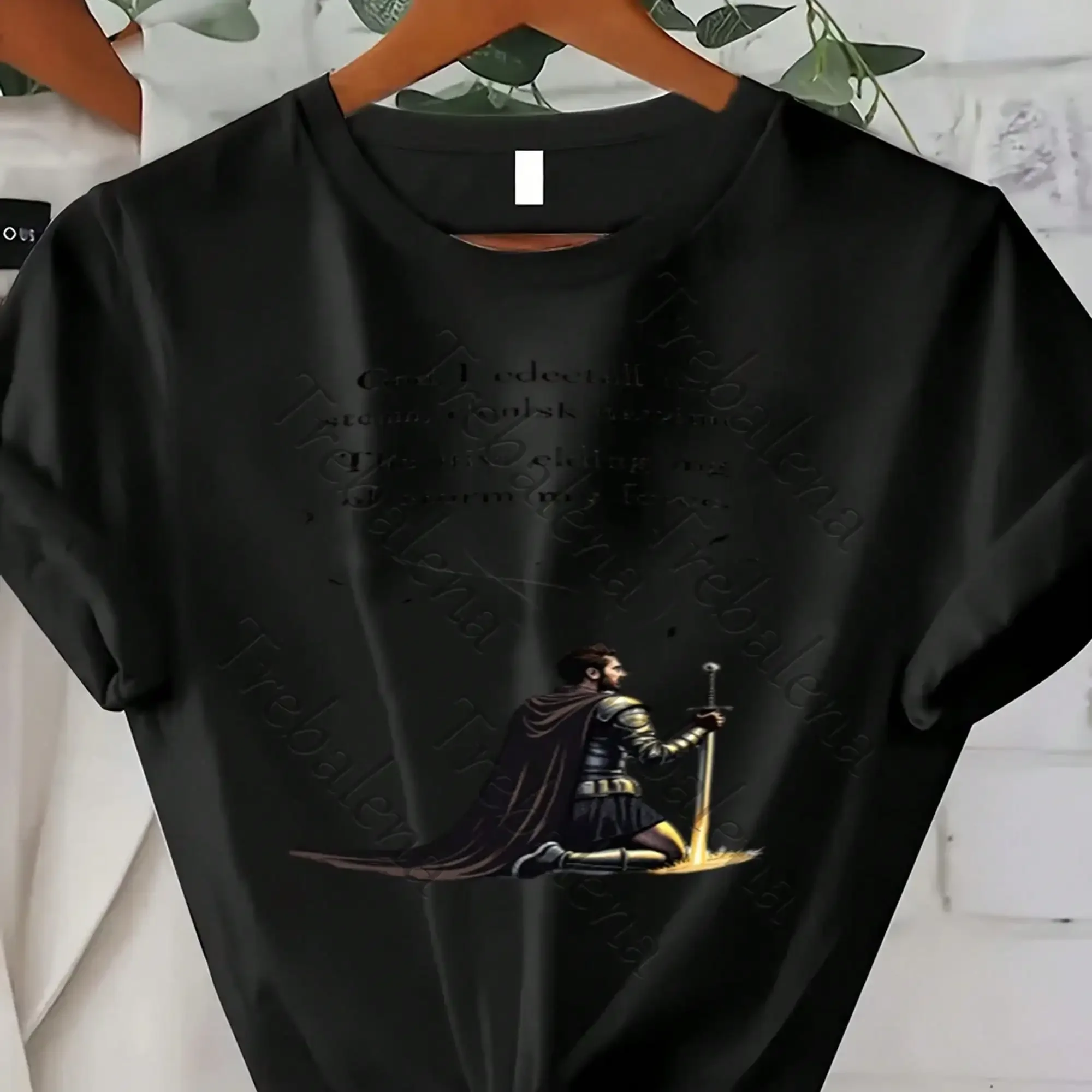 Verse Religious Cross Gifts Women Cute Faith Short Sleeve T-Shirt220g