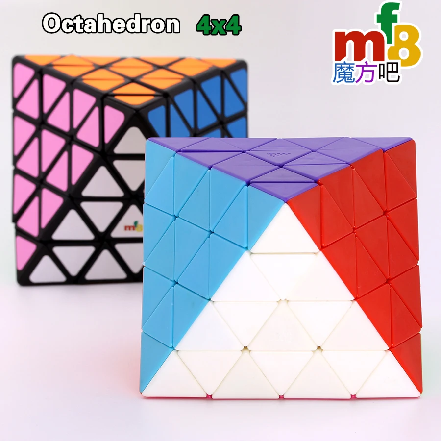 mf8 4 Layer Octahedron Cube Master FTO Diamond Shape Magic Puzzles 4x4 Stickers Stickerless 8 Faces Magico Cubos Stranges Shape