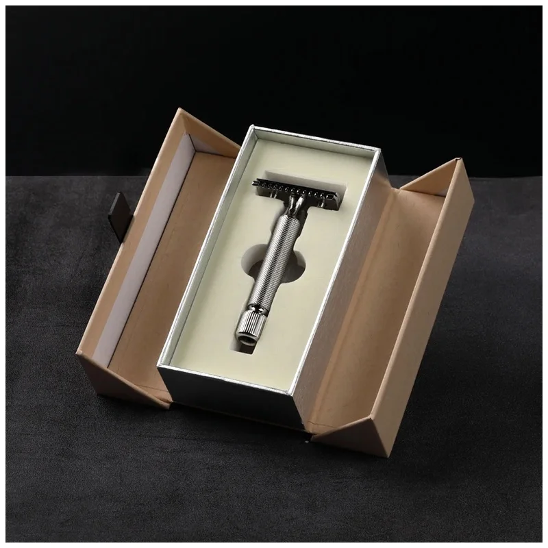 YAQI 2026 BAENZIGER Stainless Steel Safety Razor Men Beard Shaver Wet Shaving Classic Double Edge Manual Razor High Quality