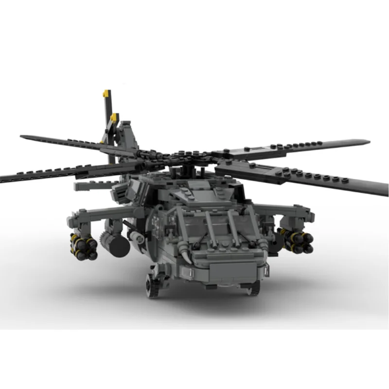 964PCS MOC aircraft building model UH-60 armed helicopter DIY creative puzzle creative building blocks gift