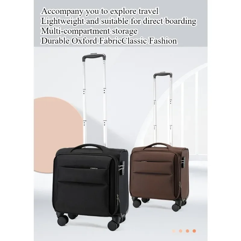 Boarding case Small 16-inch lightweight trolley case Universal wheel suitcase Password case Luggage Cloth case Soft case