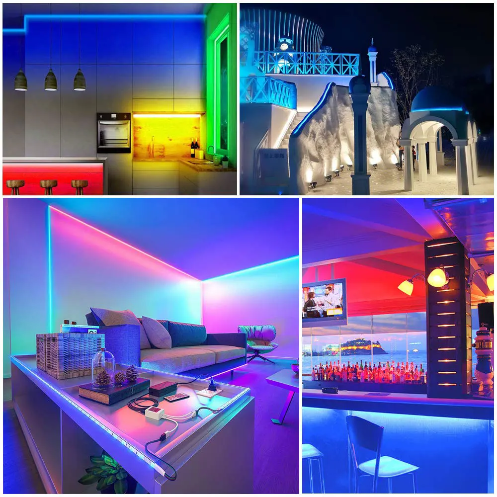 5V USB RGB Led Strip Lights WS2812B RGB Led Strip 30/60/74/96/144LEDs/M WS2812 IndividuaIIy Addressable Smart Led Light Kit