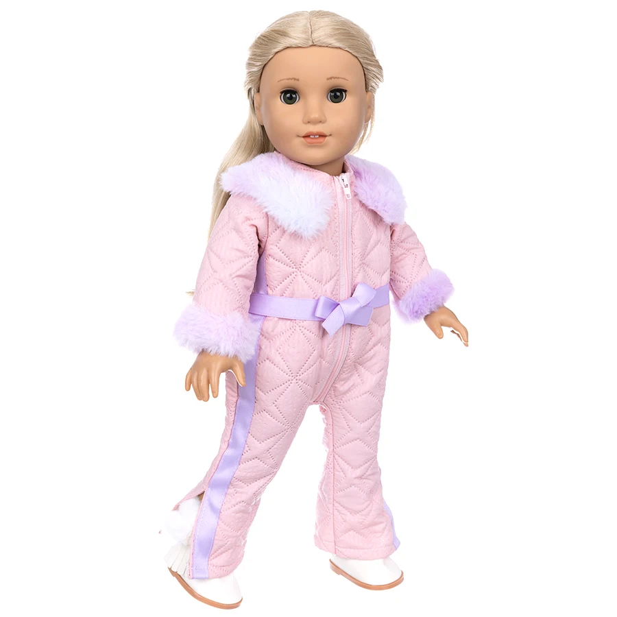 Doll Clothes 18Inch/45cm Baby New Born Doll Rompers Hooded For Rebirth Doll Americanog Girl Doll Casual Wear Accessory Kid Gift