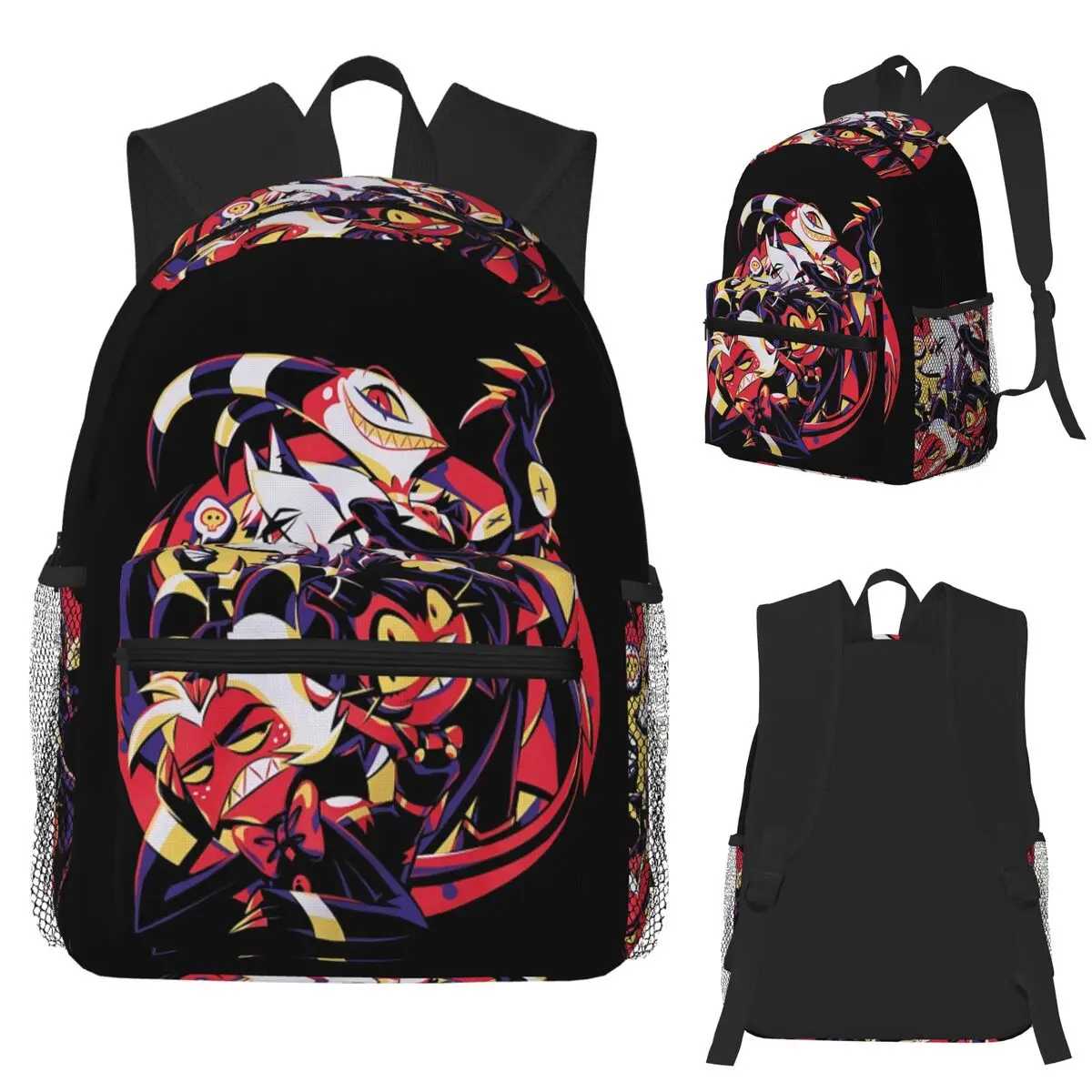 

Helluva Boss Loona Student Backpack School Bag Hiking Travel Daypack for Men Women Fashion Bookbag Shoulder Bags