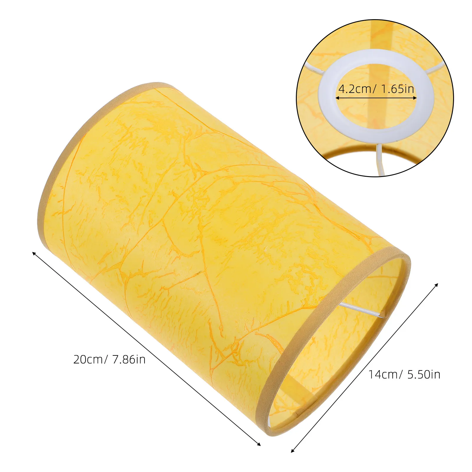Cylindrical Lamp Shade E27 Lamp Holder Modern Minimalist Design for Bedside Wall Floor Lamps Bedroom Living Room Office Decor