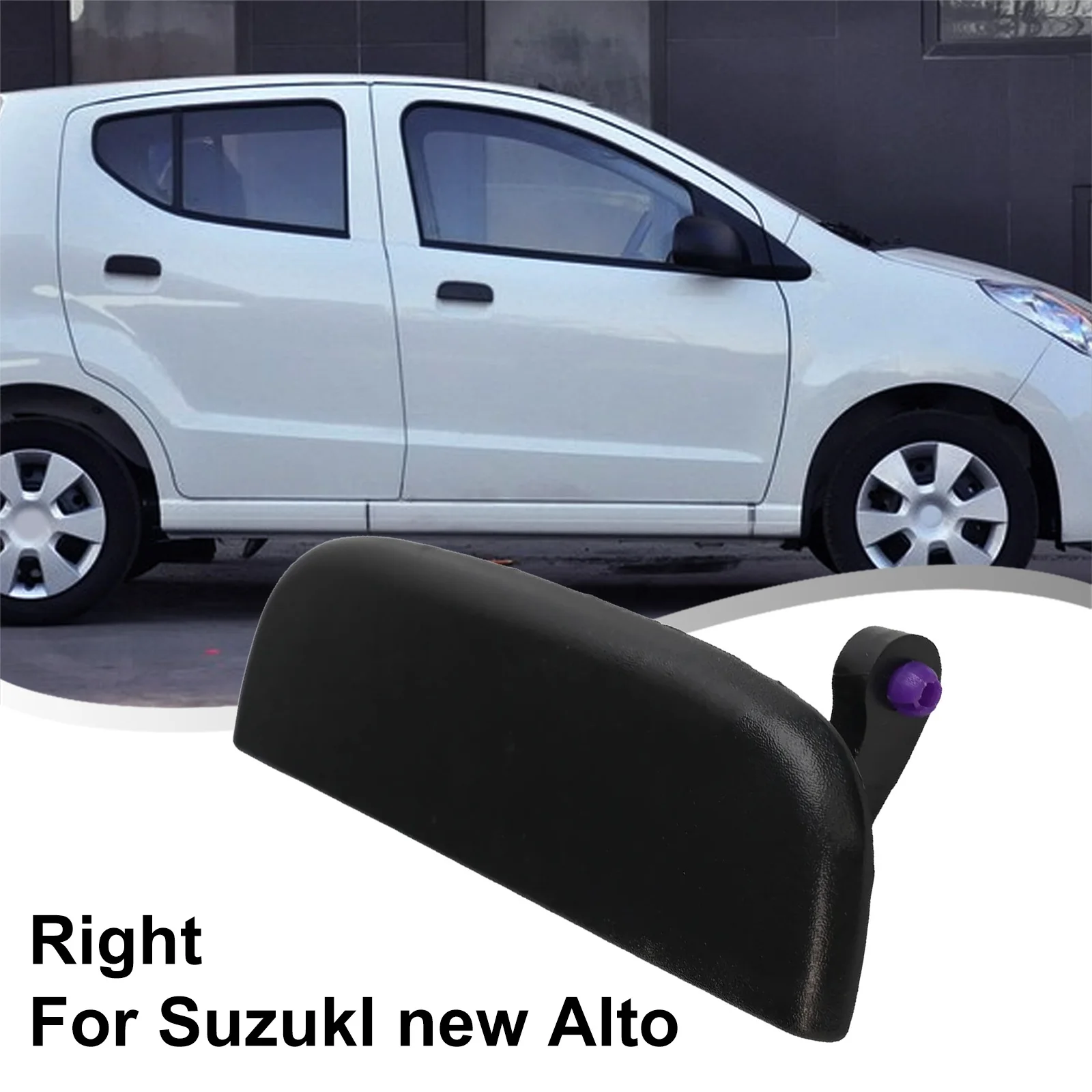 Portable Door Handle Outer Maintenance Outside Assembly Replace Accessory Black Left/Right Plastic Replacement