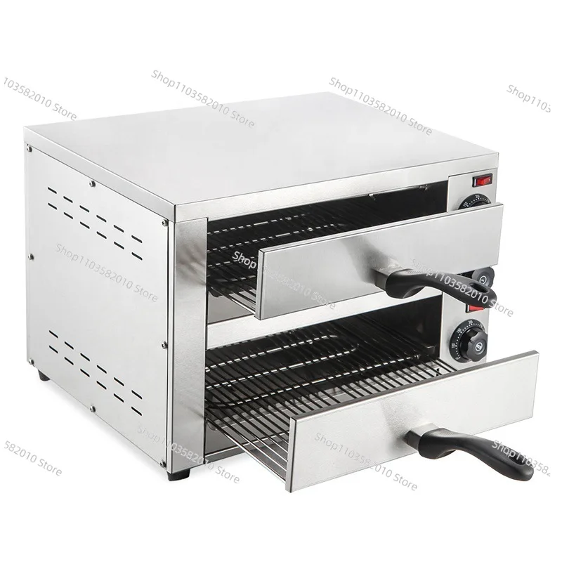 Outdoor pizza 12 inch oven Commercial double layer electric baking bread biscuit pizza oven