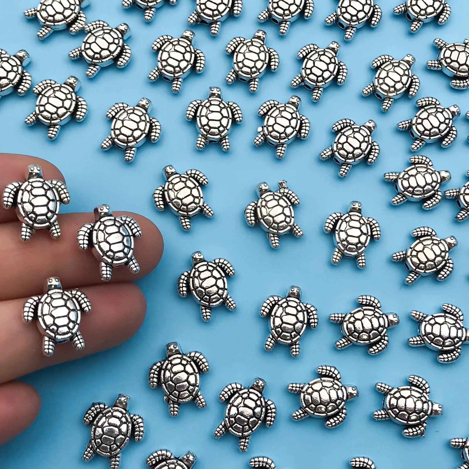 10/20/30Pcs Turtle Loose Spacer Beads For Jewelry Making Necklace Bracelet Accessories DIY Accessories