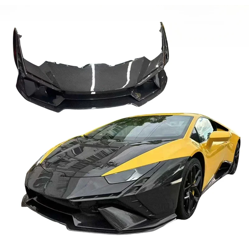 Hot Selling T Style Full Dry Gloss Carbon Fiber Front Bumper Huracan LP580 LP610 EVO