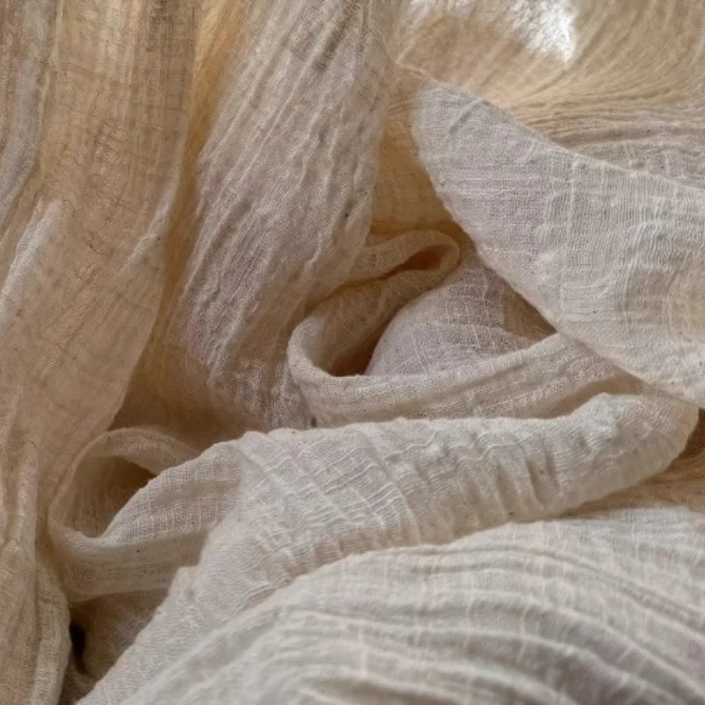 Bej Kahve Rengi Düz Renk Pilel - Linen Fabric Natural incelemesi ve fiyatı