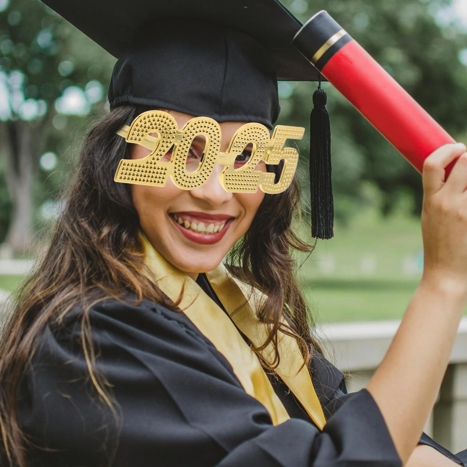 

New Year Glasses 2025 Party Eyewear Unique Decorative Plastic Eyeglasses Comfortable Party Supplies 2025 Eyeglasses