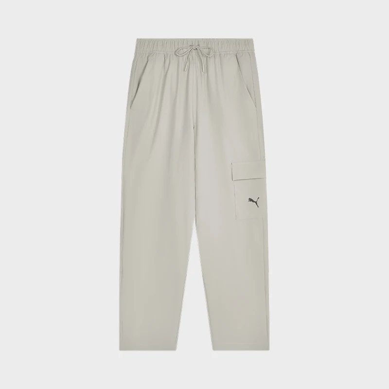 Puma genuine men's moisture absorbing and comfortable mid waist sports and leisure drawstring pants 611194-68