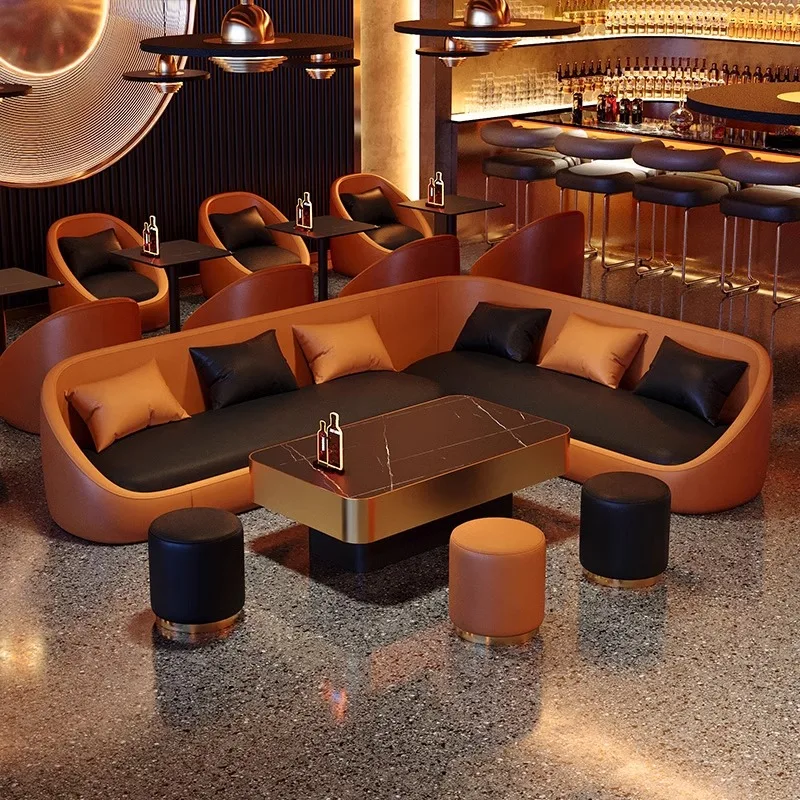 Customized Private KTV Sofas,Commercial Reception Booths Coffee Shops Tables and Chairs,  ソファ