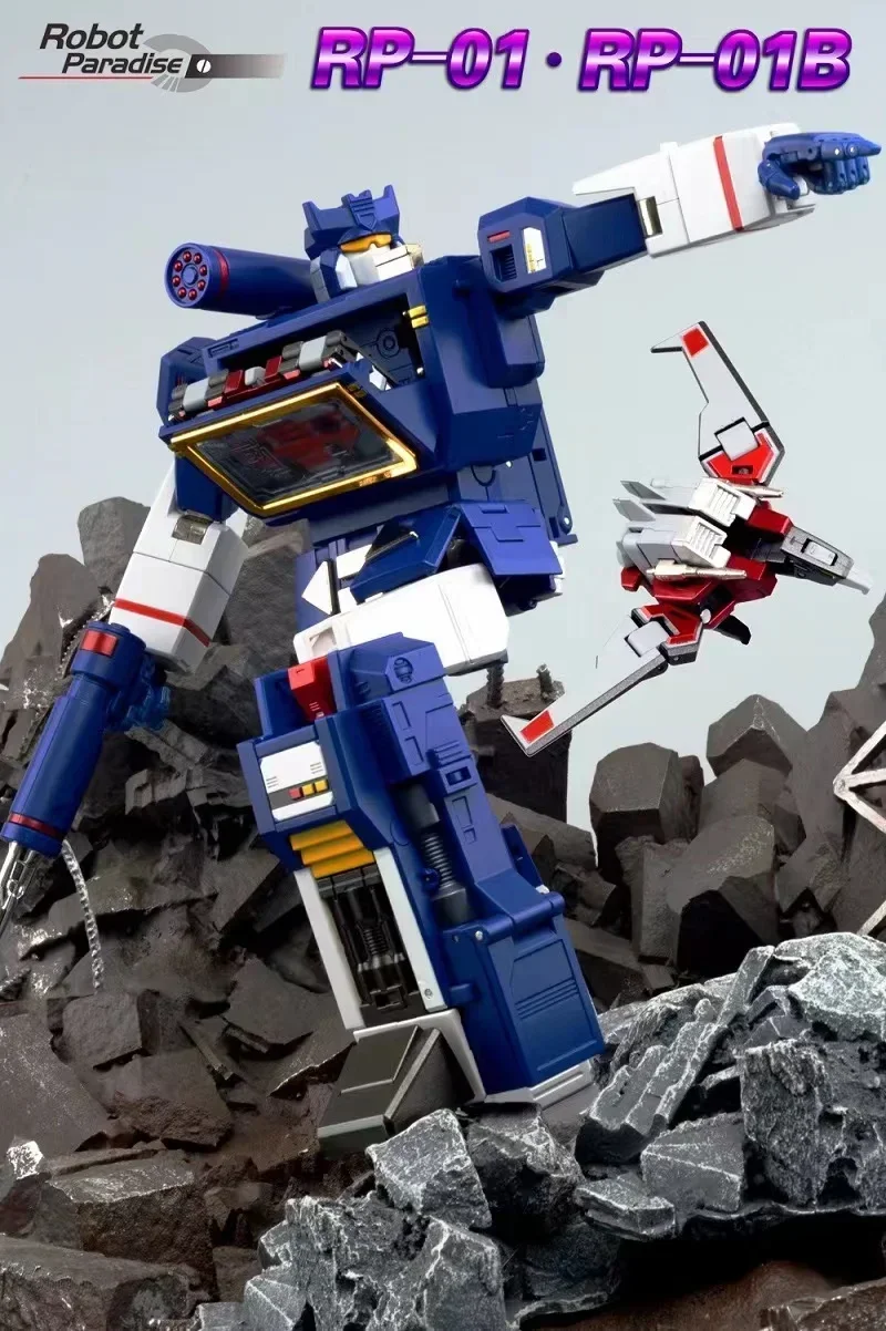 ในสต็อก Transformation แฟนของเล่น FT-02 RP01 Soundwave RP-01B ฟุต-02B เทป Frenzy Laser Bird RP-01 FT02 RP01B Action Figure