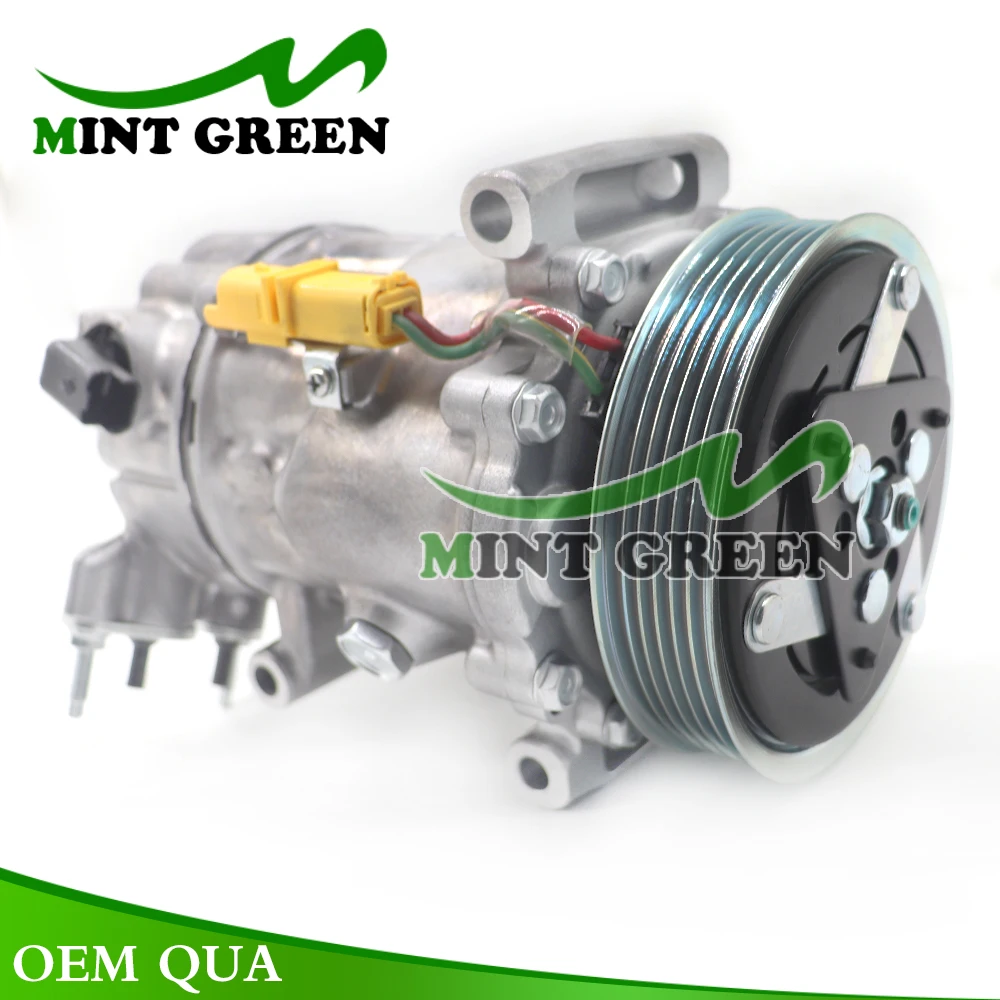 

SD6C12 Auto AC Compressor For Peugeot 207 208 3008 304 308 508 9659875780 9822826880 9651910980 9671216280 9678656080 6453QJ