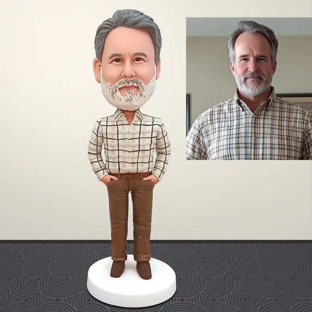 Customized men's bobblehead, personalized boyfriend bobblehead, personalized husband gifts, customized father gifts, gifts for g