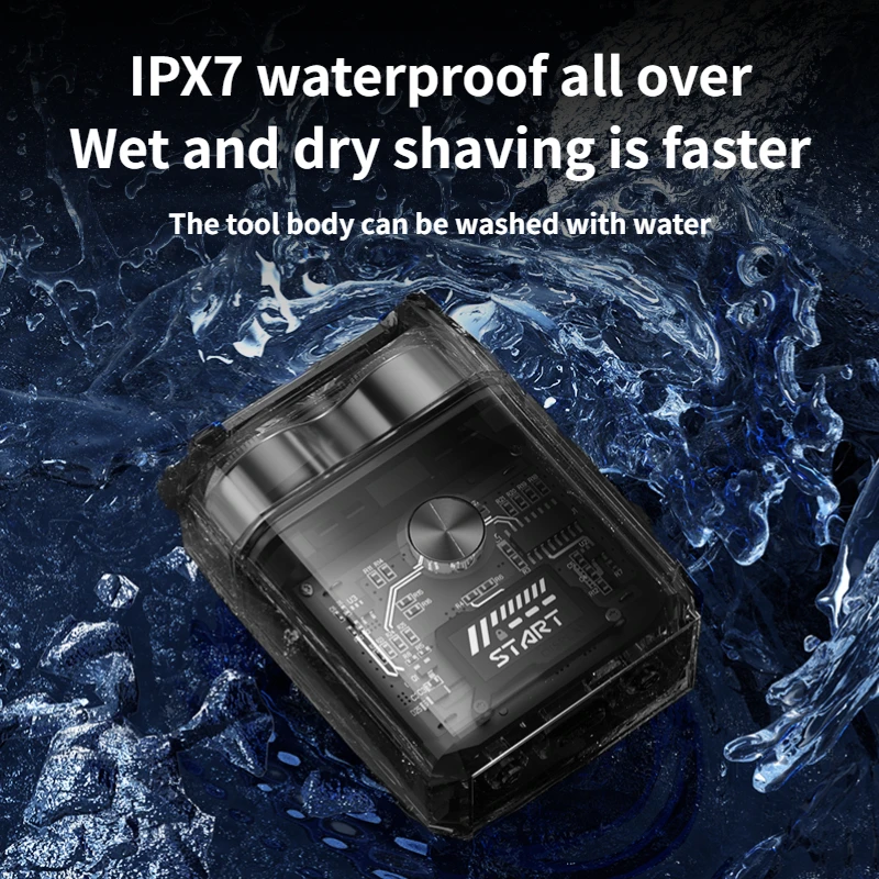 2025 Mini barbeador elétrico rotativo masculino estilo alta qualidade IPX7 à prova d'água barbeador de viagem para uso doméstico