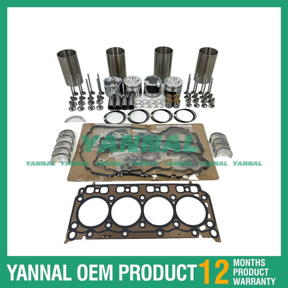 D24 Overhaul Rebuild Kit For Doosan Daewoo Engine D24 D24NAP Bobcat Loader S450 S510 S530 S550 S570 S590 S595 S630 S650