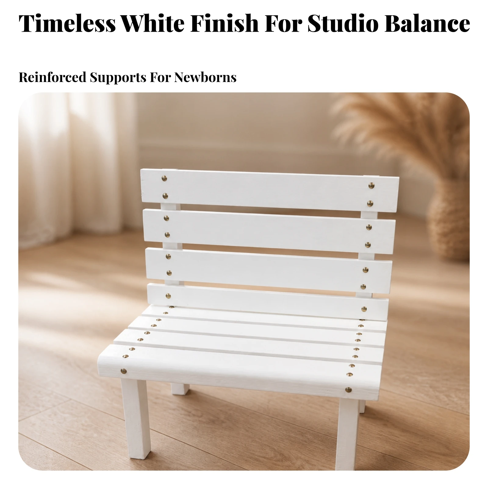 Photo Prop Minimalist Photography Prop Bench Children's Bench for Photographers, Photo Shoots, Portrait Setups
