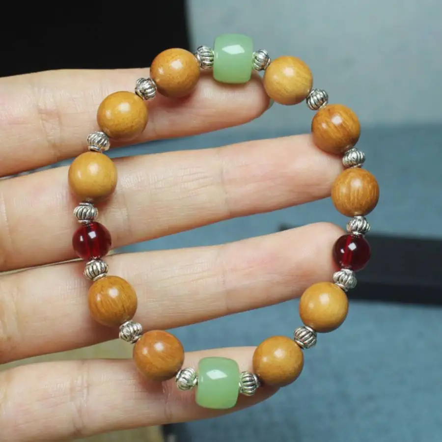 

Handmade natural stone bead bracelet,men's cuff button bracelet,Ramadan prayer bead,women's meditation,holiday gift,daily wear