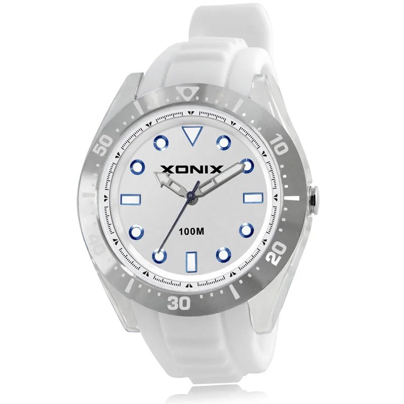 XONIX Precise New Fashion Trend Black Atmosphere Business Men's Watch Couple Quartz Waterproof 100M Poat Watch Women UE