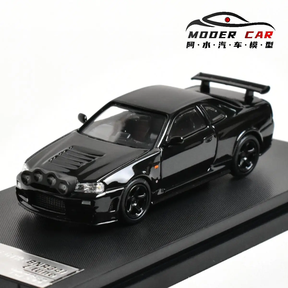 SW 1:64 R34 Cadeaus voor tieners V-spec Collection gegoten modelauto