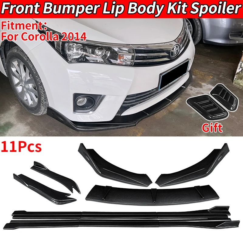 

For Carola 2014 High Quality Car Custom Front Bumper Splitters Lip Body Kit Spoiler Side Skirts Extensions Rear Wrap Angle