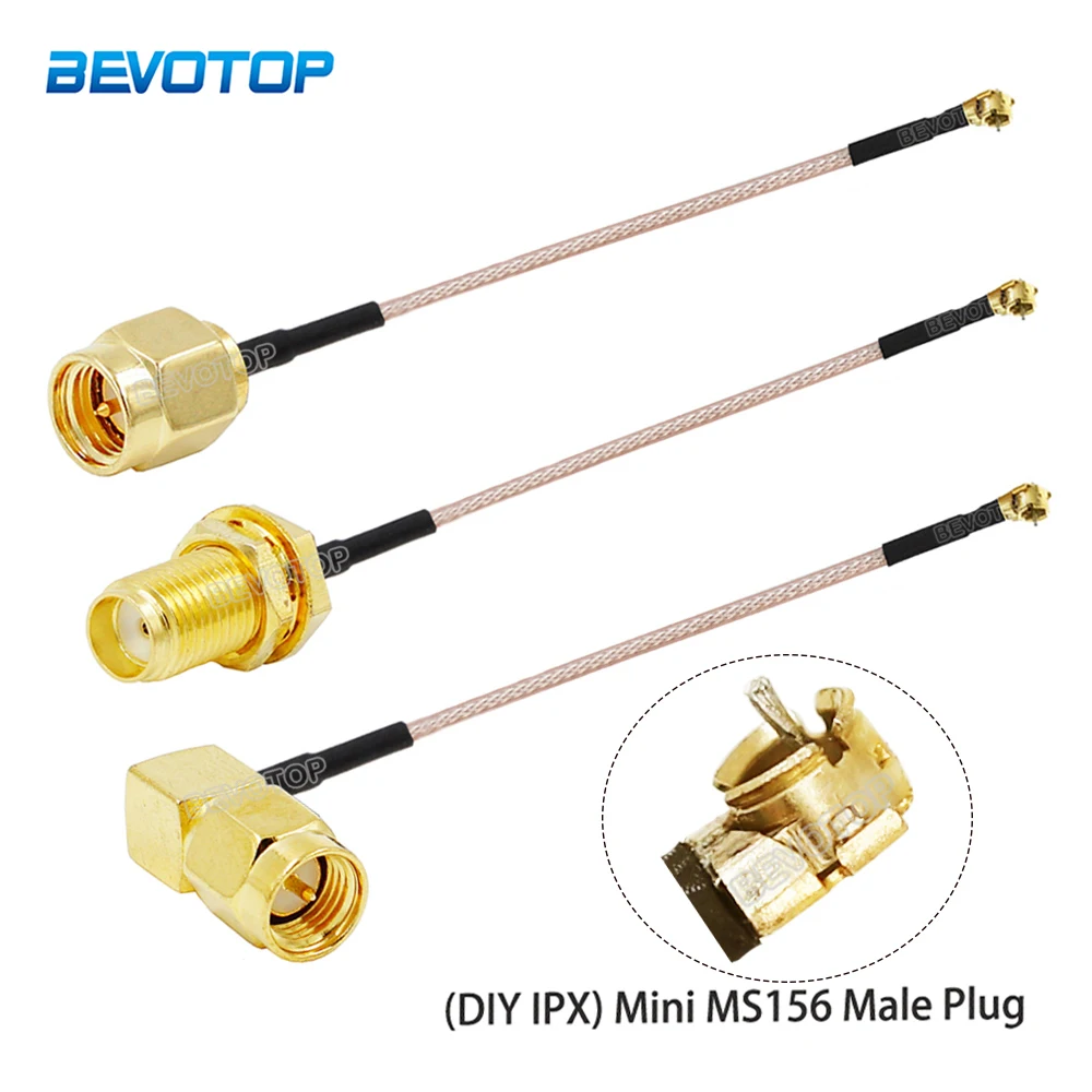 RG178 Cable DIY  Mini MS156 to SMA Male/SMA Female Connector RF Coaxial Pigtail Extension Jumper for LTE Modem Yota LU150