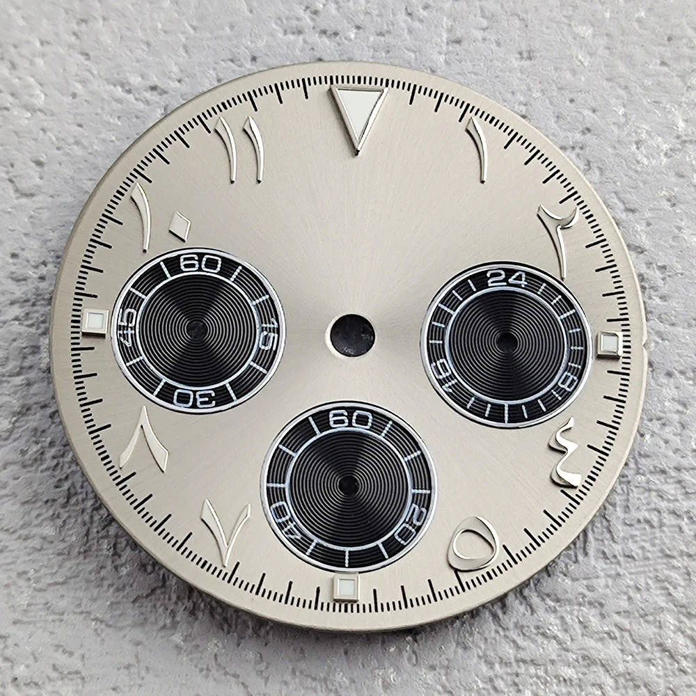 

VK63 dial 28.5mm Arabic dial Green glowing dial suitable for VK63 movement watch accessories watch repair tools