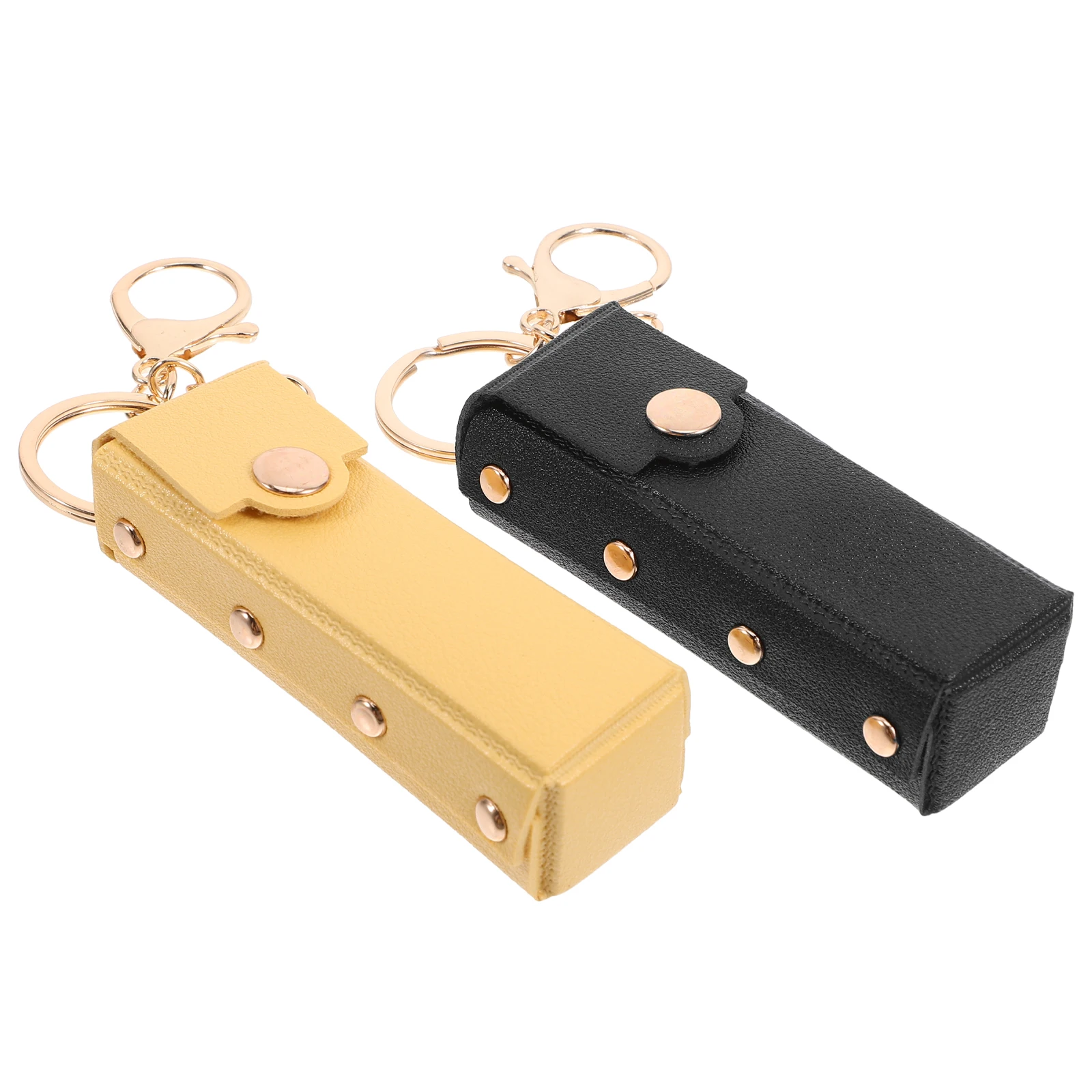 

2pcs Lipstick Holder Keychain Lipstick Sleeve Portable Bag Lip Balm Holder Keychain Sleeve Travel Party Gift
