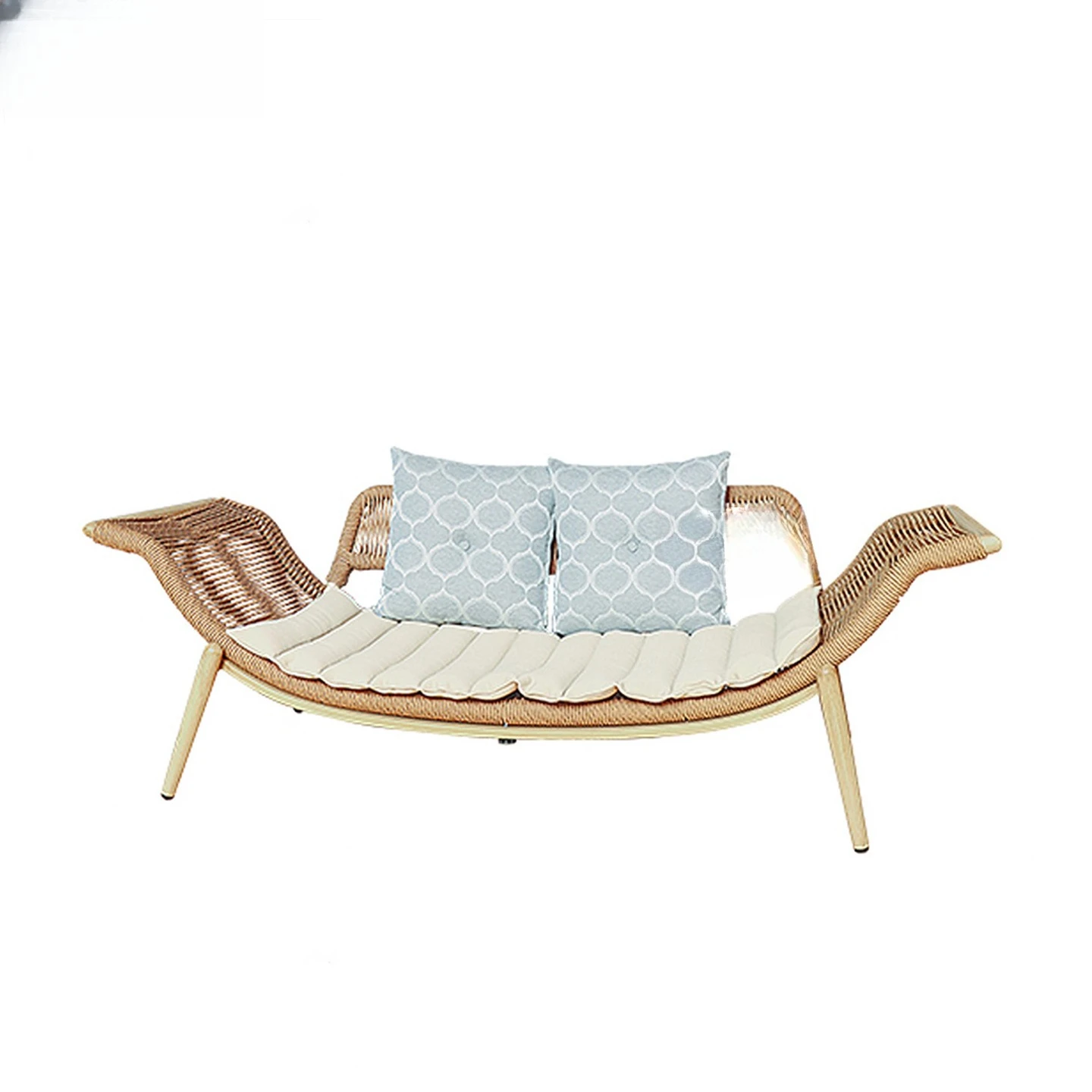 

Outdoor double sofa chair, lazy recliner, simple Nordic light luxury