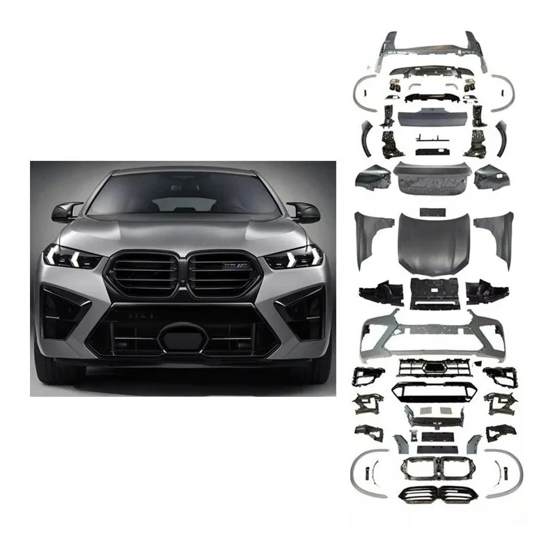 Umbau-Kit für Frontstoßstange, Scheinwerfer und Motorhaube von E71 07-15 auf G06 LCI 2024-IN