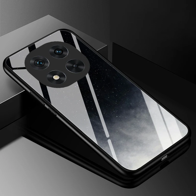 Funda de teléfono de vidrio templado para Xiaomi Redmi Note 14 Pro Plus 4G 5G, funda dura de lujo para PC, parachoques trasero para POCO X7 Pro 5G