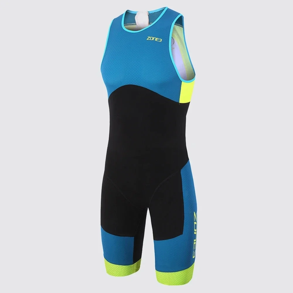 

Zone3 Men Cycling Sleeveless Jumpsuit Triathlon Summer Cycling Jersey TriSuit Swimsuit Custom Speed Running Suit Aero Skinsuit