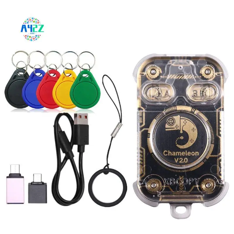 

A42Z-Chameleon V2.0 RFID Smart Chip Reader Emulator NFC Duplicator+5XCUID Keychain 125K 13.56Mhz Card Decode Chameleon Ultra