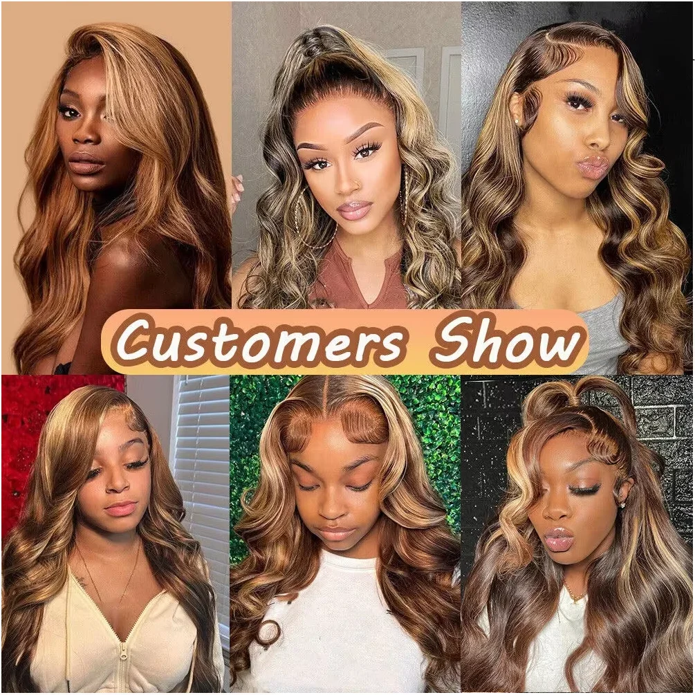 16A Highlight Ombre Body Wave Bundles Human Hair 100% Unprocessed Brazilian Colored 1 3 4 5Pcs Raw Hair Bundles Weave Extensions image 6