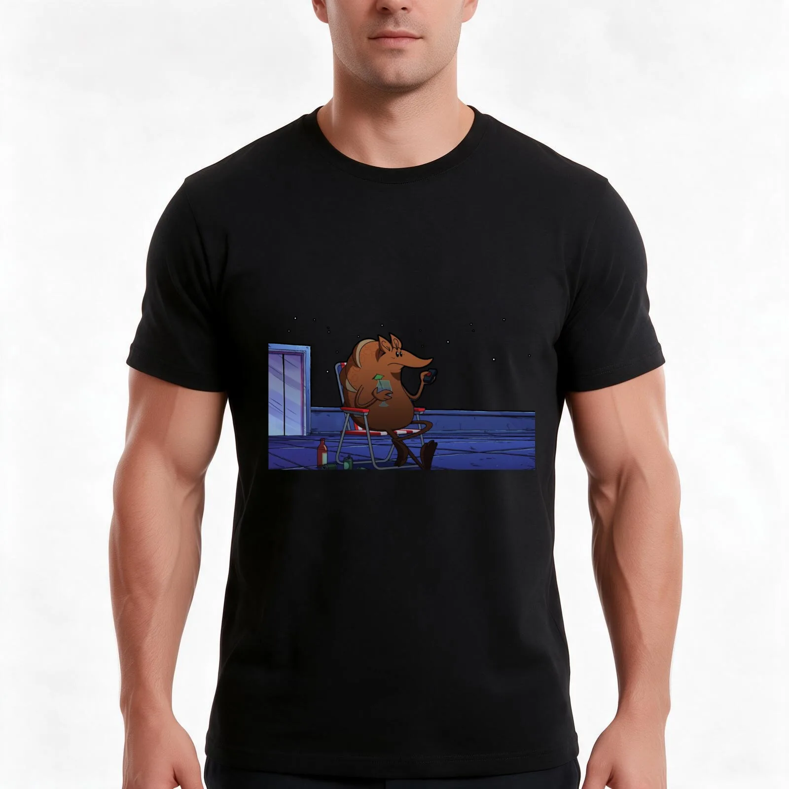 Strappare lungo i bordi | Tear along the dotted line | armadillo on the roof Men T Shirt t shirt man designer
