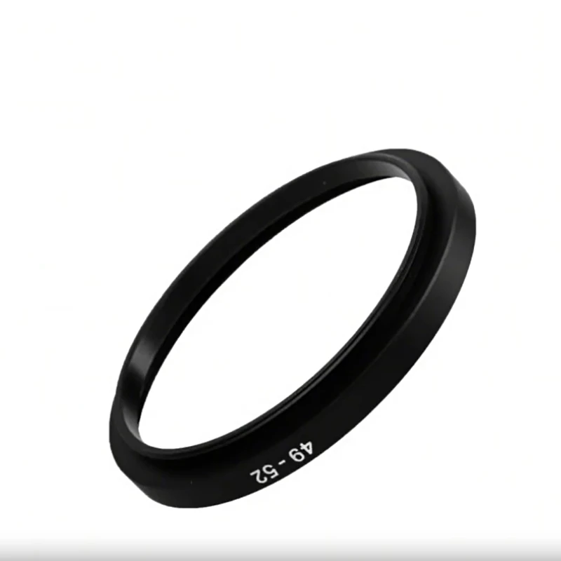 

2pcs 49-82mm Camera Adapter Ring Lens Filter Adapter Step Up Ring Metal 49mm 52mm-82mm Teleprompter Prompter Adapter Ring