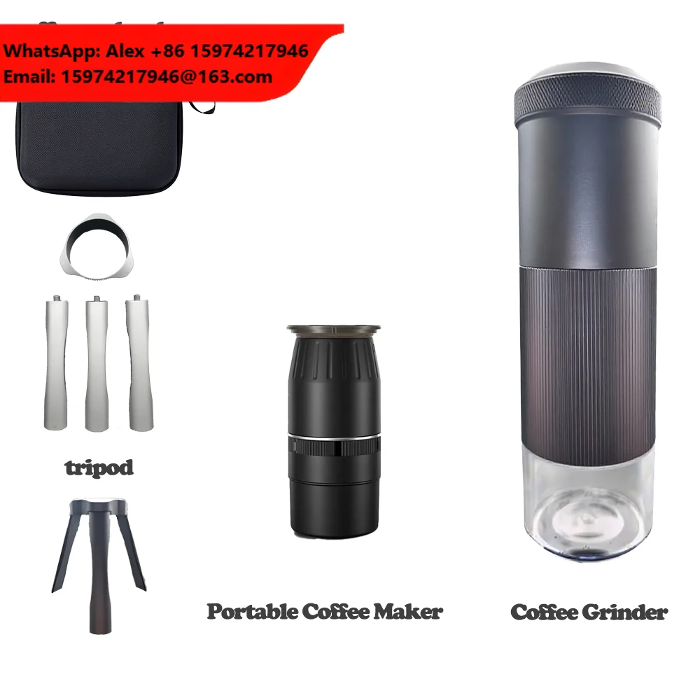 Electric Mini Portable Coffee Maker Espresso Machine USB Electric Coffee Grinder Car Use Self-Heating Ground Coffee Capsule