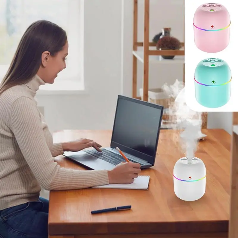 Small Humidifier 220ml Personal Air Humidifier USB Diffuser Portable Quiet Operation Aromatherapy Oil Diffusers USB Personal