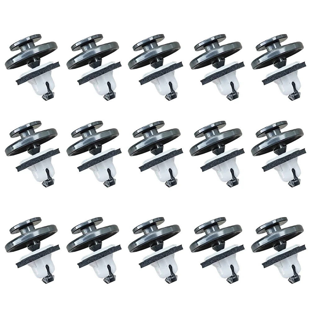 

Tailgate Molding Cap Clip Spoiler Cap Clip Replascement Precision 15pcs 91513-T6A-003 Black Perfect Fit Plastic