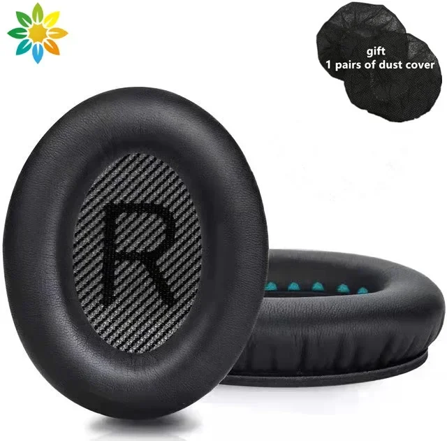 1 مجموعة استبدال بطانة للأذن وسادات الأذن عقال ل BOSE QC35 ل QuietComfort 35 و 35 II سماعات رغوة الذاكرة غطاء وسادة الأذن