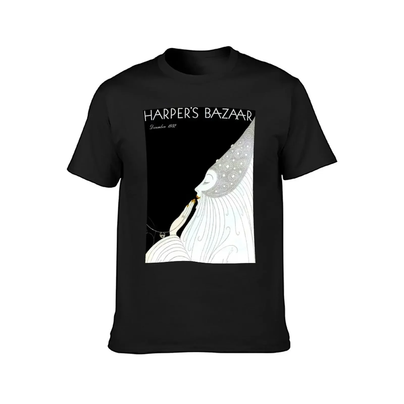 HARPERS BAZAAR : Vintage 1932 Magazine Advertising Print T-Shirt quick-drying men graphic t shirts