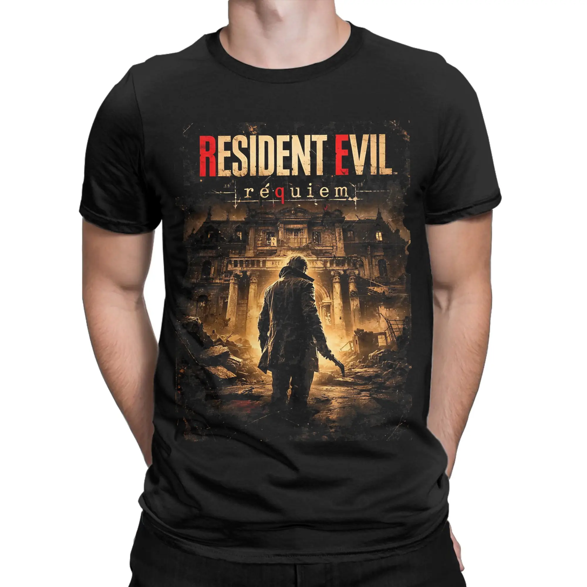 2026 Hot Evil Residents 9 Requiem T Shirt Pure Cotton Men's Women Clothing Vintage Short Sleeve Round Neck Tees Printed T-Shirt
