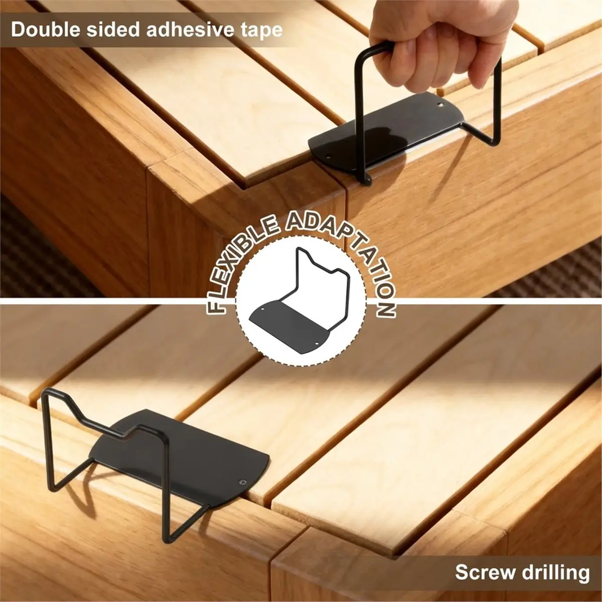 5 Pcs Mattress Slide Stopper Bed Frame Brackets Metal Anti Slip Fastener Furniture Sliding Prevention