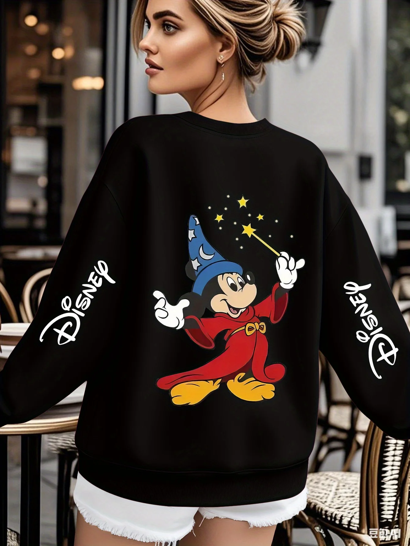 Disney magicien Minnie Mouse sweat à capuche polaire femmes hommes coton automne hiver pull à capuche à manches longues surdimensionné hauts