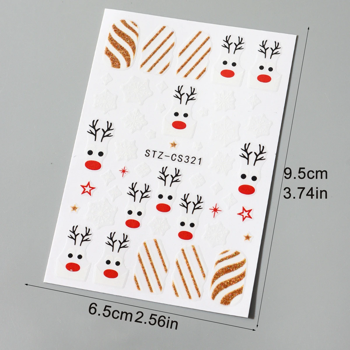 2 قطعة عيد الميلاد مسمار الفن ملصقات لطيف التماثيل نجوم الشتاء ندفة الثلج الشريط الفرنسية خطوط منحنية عيد الميلاد تصاميم مسمار ملصقات فنية