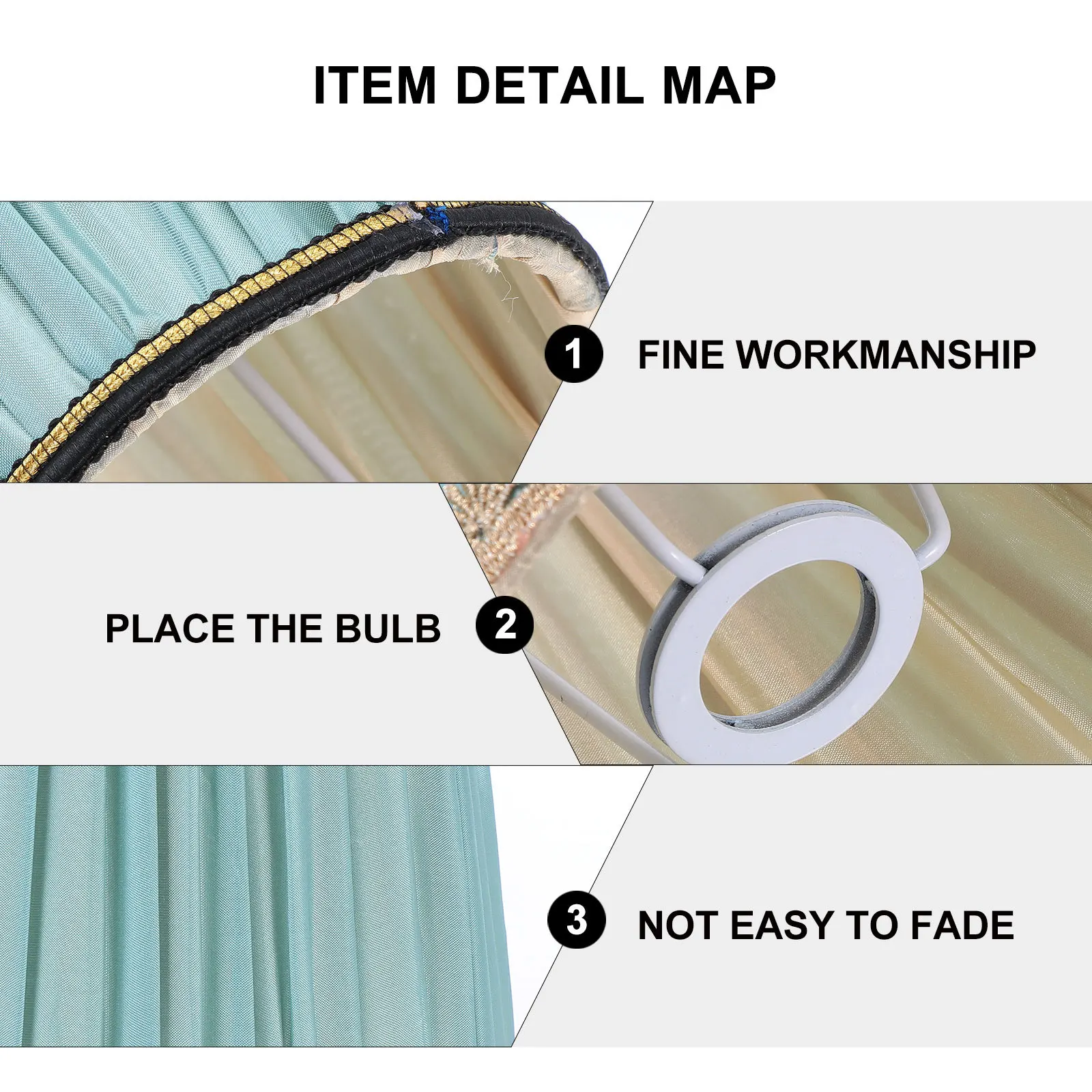 

1pc Cloth Lampshade For Ceiling Lamp Protective Cover Decorative Light Diffuser Simple Home Bedroom Study Kids Room Lamp Shade