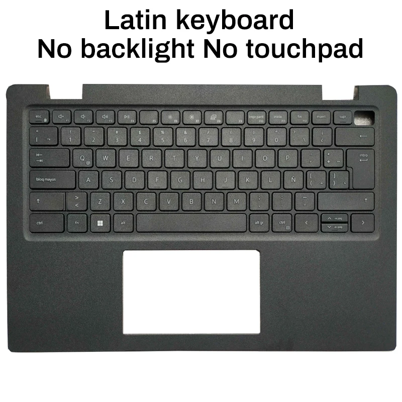 Imagem -03 - Teclado para Notebook com Palmrest Upper Cover Dell Latitude 3420 E3420 Russo Eua Reino Unido Latim Espanhol Brasil Novo